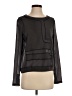Assorted Brands 100% Polyester Black Long Sleeve Blouse Size P (petite) - photo 1