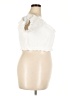 Unique Vintage White Short Sleeve Top Size 1XL - photo 4