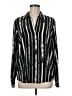 L'Agence Stripes Black Long Sleeve Button-Down Shirt Size Med (2) - photo 1