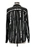L'Agence Stripes Black Long Sleeve Button-Down Shirt Size Med (2) - photo 2