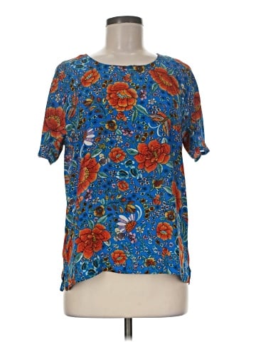 Rose + Olive Short Sleeve Blouse (view 1)