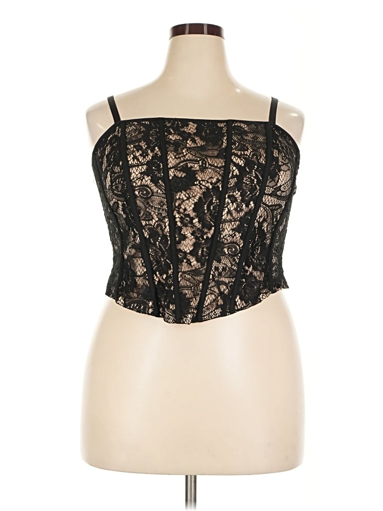 Torrid Sleeveless Blouse In Black
