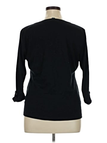 Karen Scott Long Sleeve Henley (view 2)