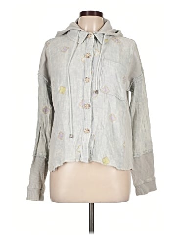 Mystree Long Sleeve Button-Down Shirt (view 1)