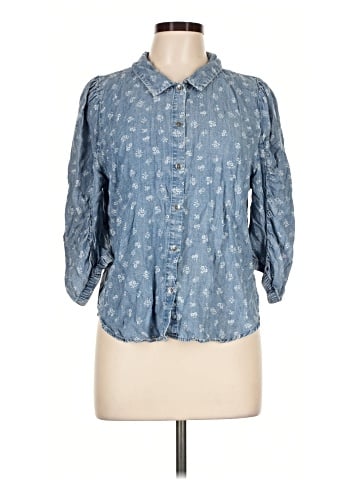 Splendid 3/4 Sleeve Button-Down Shirt (view 1)