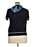 Unbranded 100% Silk Blue Short Sleeve Button-Down Shirt Size XL - photo 2