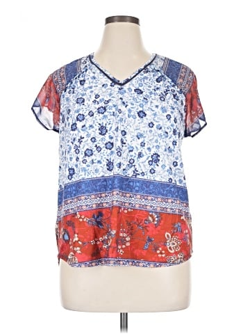 Style&Co Short Sleeve Blouse (view 1)