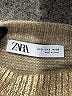 Zara Metallic Gold Pullover Sweater Size S - photo 7