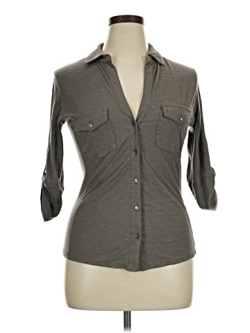 James Perse 3/4 Sleeve Button-Down Shirt (view 1)