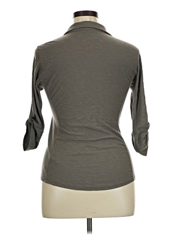 James Perse 3/4 Sleeve Button-Down Shirt (view 2)