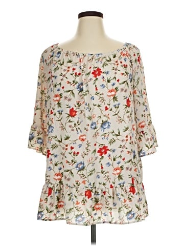 Kiyonna 3/4 Sleeve Blouse (view 1)