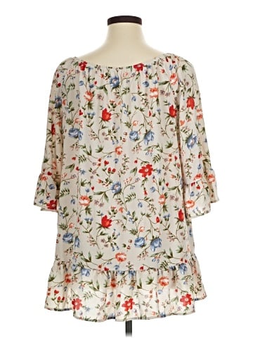 Kiyonna 3/4 Sleeve Blouse (view 2)