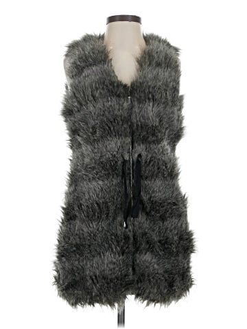 Armani Exchange Faux Fur Vest (view 1)