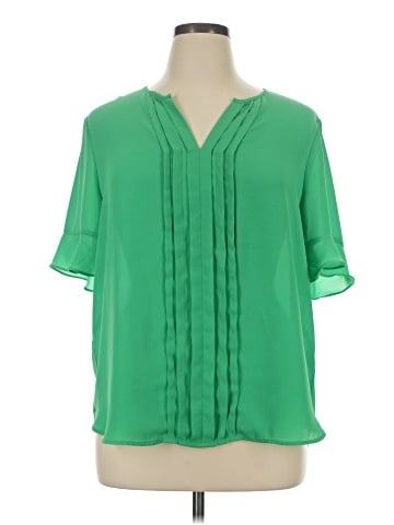 Roz & Ali Short Sleeve Blouse (view 1)