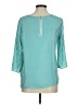 Only Teal 3/4 Sleeve Blouse Size 8 - photo 2