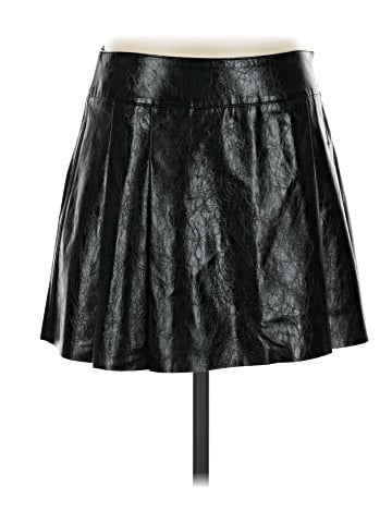 MNG Faux Leather Skirt (view 1)