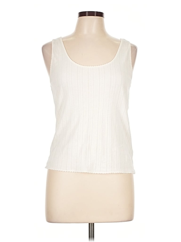 Pre-owned Jcrew Tank Top Ivory Strapless Neckline Tops