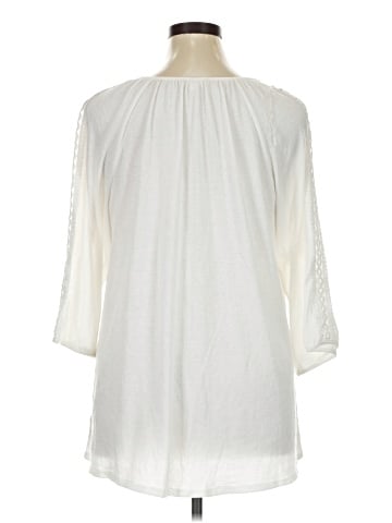 Indigo Rose 3/4 Sleeve Blouse (view 2)