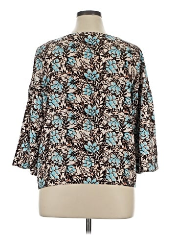Elizabeth and James 3/4 Sleeve Blouse (view 2)