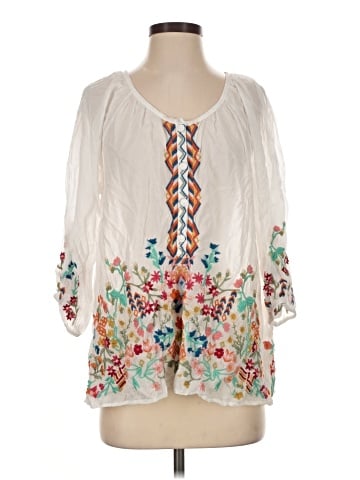 Johnny Was 3/4 Sleeve Blouse (view 1)