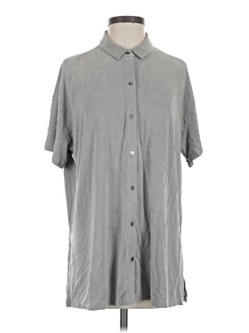 Eileen Fisher Short Sleeve Button-Down Shirt (view 1)