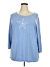 Talbots Outlet Stars Blue Pullover Sweater Size 3X - photo 1