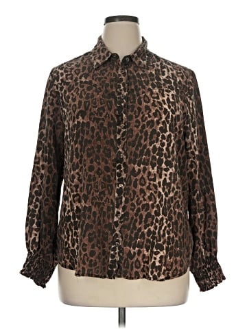 Johnny Was Long Sleeve Silk Top (view 1)