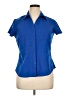 Style&Co 100% Polyester Blue Short Sleeve Blouse Size 14 - photo 1