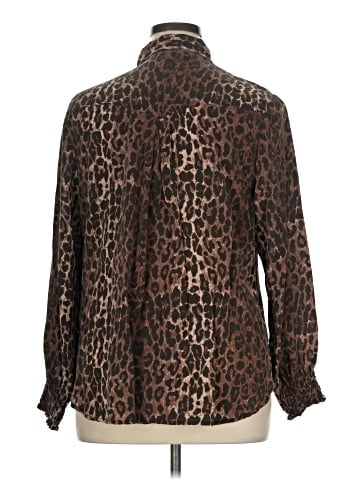 Johnny Was Long Sleeve Silk Top (view 2)