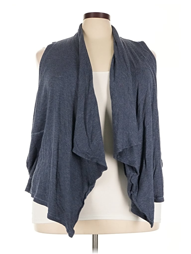 Pre-owned Calvin Klein Performance Cardigan Sweater In Gray