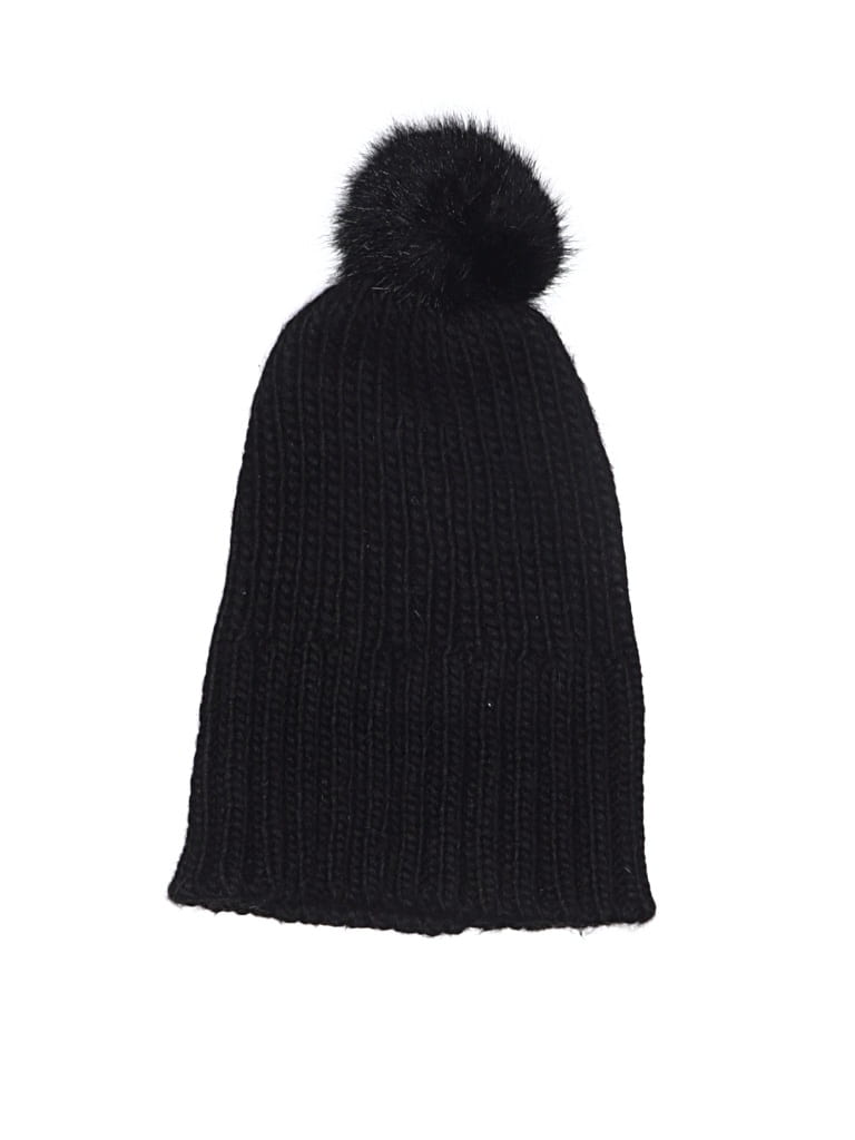 Pre-owned Magaschoni Beanie Hat In Black