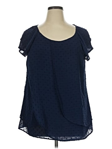 Roz & Ali Short Sleeve Blouse (view 1)