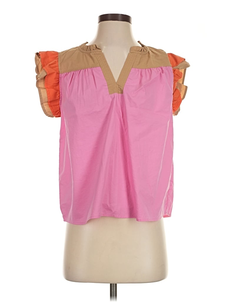 Pre-owned Voy Sleeveless Blouse In Pink