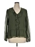Nine Britton Green Long Sleeve Blouse Size XL - photo 1