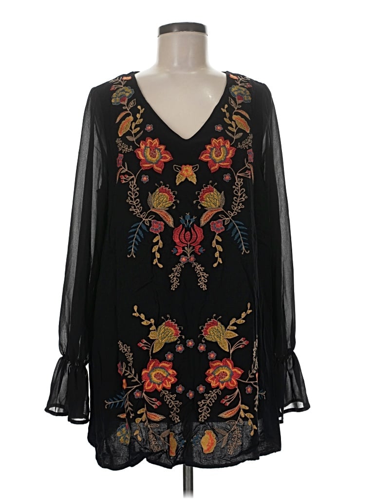 Pre-owned Umgee Sleeveless Blouse In Black