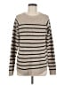 Pink Clover 100% Polyester Stripes Tan Pullover Sweater Size M - photo 1