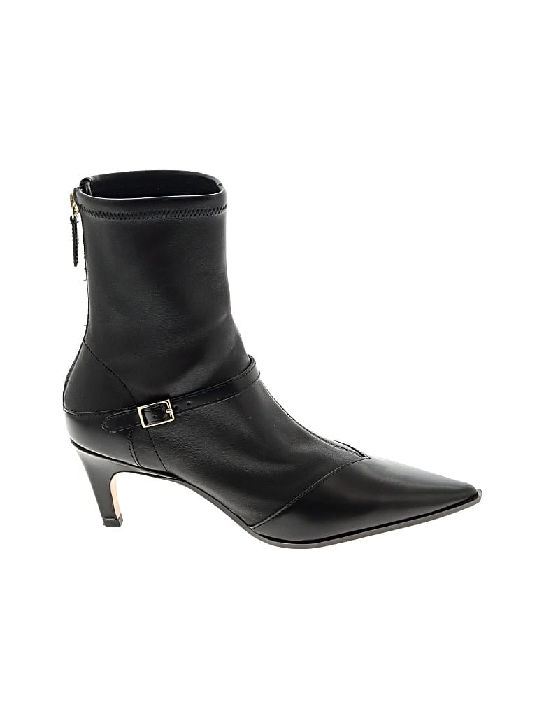 Pre-owned Jcrew Ankle Boots In Black