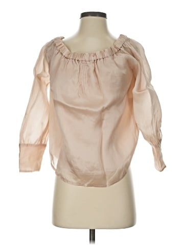 J.Crew Collection 3/4 Sleeve Silk Top (view 1)