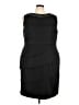 Connected Apparel Black Cocktail Dress Size 24 - photo 1