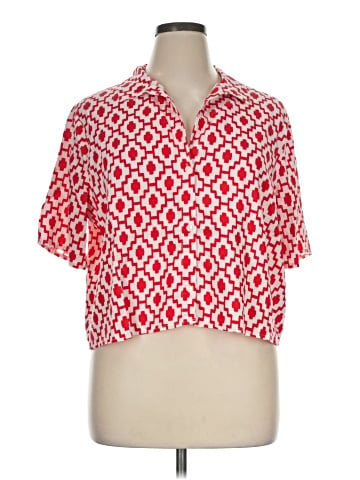 Shade & Shore Short Sleeve Blouse (view 1)