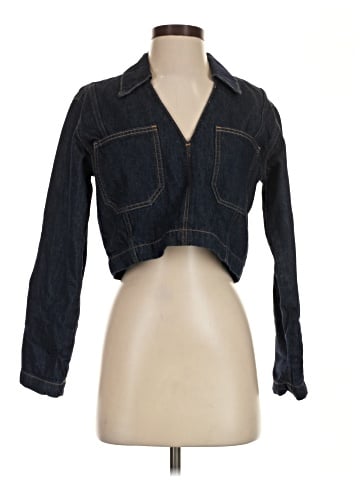 Zara 3/4 Sleeve Button-Down Shirt (view 1)