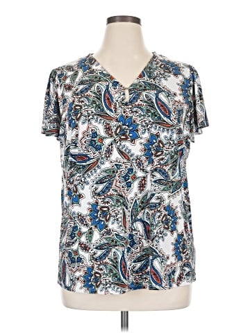 Jones New York Signature Short Sleeve Blouse (view 1)