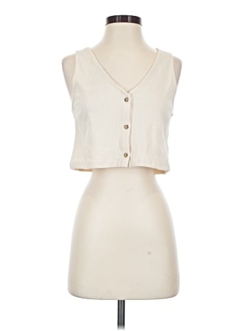 OAK + FORT Sleeveless Button-Down Shirt (view 1)