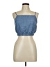 Blu Pepper 100% Polyester Blue Sleeveless Blouse Size L - photo 1
