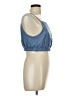 Blu Pepper 100% Polyester Blue Sleeveless Blouse Size L - photo 4