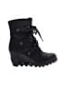 Sorel 100% Leather Black Wedges Size 5 - photo 1