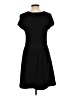 CeCe Solid Black Casual Dress Size L - photo 2