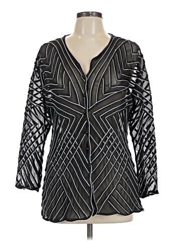 Pretty Angel Long Sleeve Silk Top (view 1)