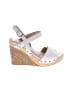Via Spiga 100% Leather White Wedges Size 7 1/2 - photo 1