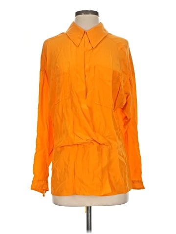 Tracy Reese Long Sleeve Silk Top (view 1)